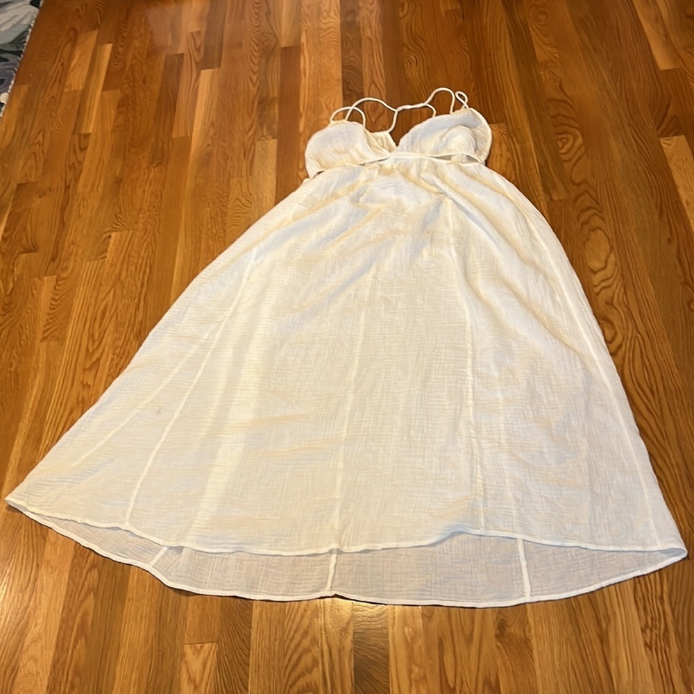 NWT Anthropologie Gauzy Cutout Cover-Up Maxi Dress Size XL - Picture 7 of 17